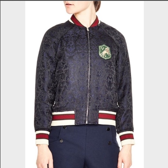 NWT Sandro Bomber jacket sz 3/L - Picture 3 of 9